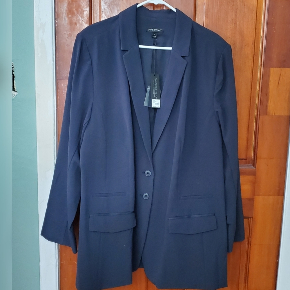 Lane Bryant NWT Career Jacket Blazer 22W Navy